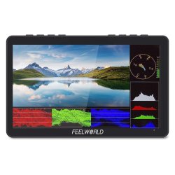 Feelworld F5 PRO-V4 6" Touch Screen DSLR Camera Field Monitor 3D LUT 4K HDMI Input Output Tilt Arm Power