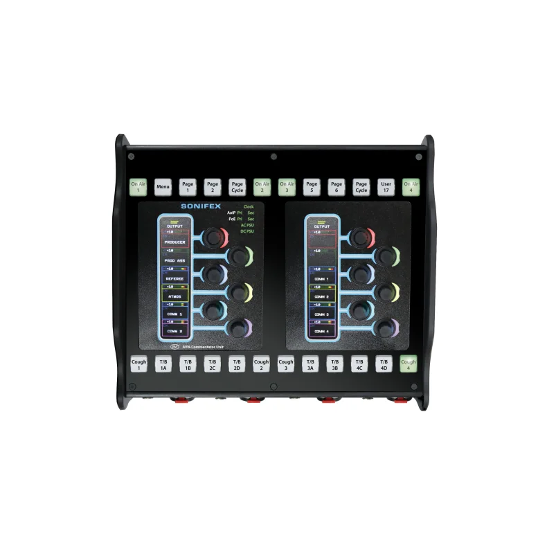 Sonifex AVN-CU4-Ravenna 4 Mic/Line Input Commentator Unit, Ravenna