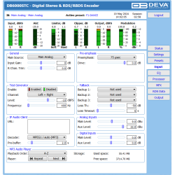 DEVA DB6000-STC Advanced Stereo and RDS Generator