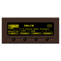 DEVA DB64-FM 4 Band Broadcast Audio Processor, 4-band, Stereo encoder, stat. RDS, web remote, SNMP