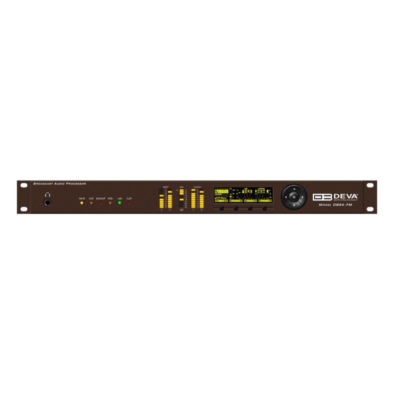 DEVA DB64-FM 4 Band Broadcast Audio Processor, 4-band, Stereo encoder, stat. RDS, web remote, SNMP