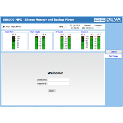 DEVA DB8009-MPX IP Audio Silence Monitor with Advanced Backup Capabilities