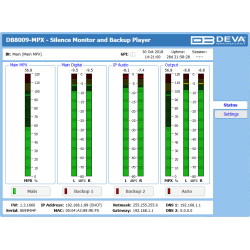 DEVA DB8009-MPX IP Audio Silence Monitor with Advanced Backup Capabilities