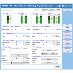 DEVA DB8009-MPX IP Audio Silence Monitor with Advanced Backup Capabilities