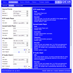 DEVA DB90-RX IP Audio Decoder, HE-AAC (v.1 &amp; 2) and MPEG-1 Layer-3 + PCM