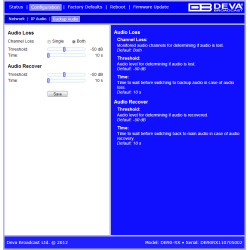 DEVA DB90-RX IP Audio Decoder, HE-AAC (v.1 &amp; 2) and MPEG-1 Layer-3 + PCM