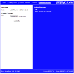 DEVA DB90-TX IP Audio Encoder, HE-AAC (v.1 &amp; 2) and MPEG-1 Layer-3 + PCM