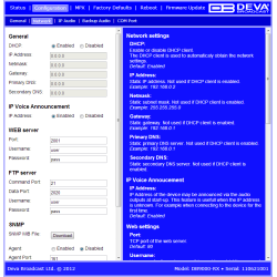 DEVA DB9000-RX IP Professional IP Audio Decoder