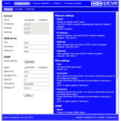 DEVA DB9000-TX IP Professional IP Audio Encoder