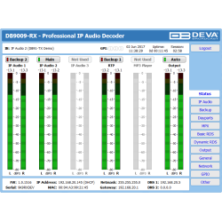 DEVA DB9009-RX-MPX-RDS - Advanced IP Audio Decoder with Stereo and RDS encoder module