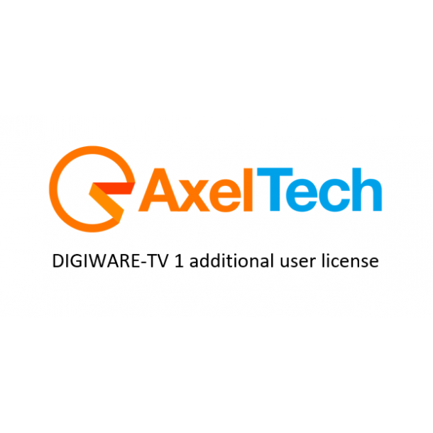 Axel DIGIWARE TV 1 additional user licence, sheduling and ingest