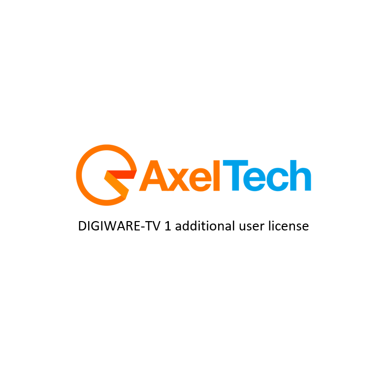 Axel DIGIWARE TV 1 additional user licence, sheduling and ingest