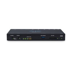 AJA Helo Plus Advanced H.264 Streaming and Recording, RTP/UDP, RTSP, RTMP, RTMPS, HLS, Unicast