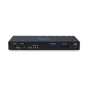 AJA Helo Plus Advanced H.264 Streaming and Recording, RTP/UDP, RTSP, RTMP, RTMPS, HLS, Unicast