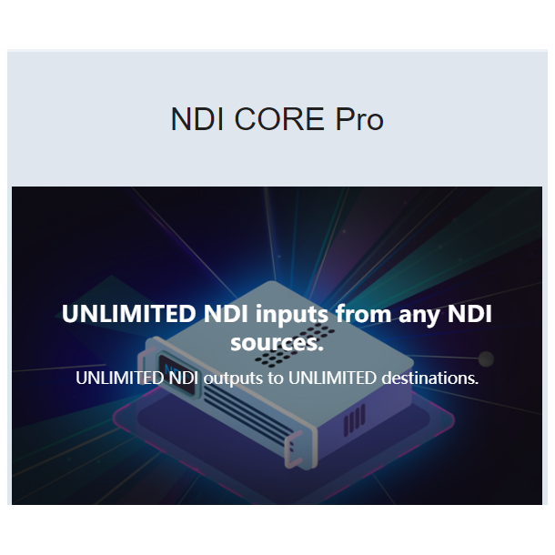 Kiloview NDI Core PRO Software