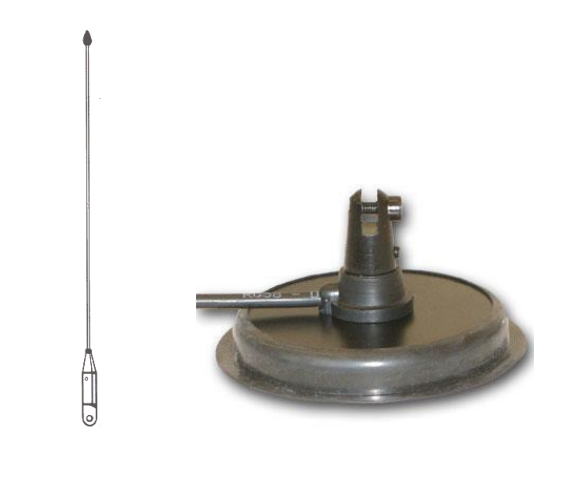 Wavenet BM-150 1/4 wave VHF magnetic mount antenna, N connector. 4 ...
