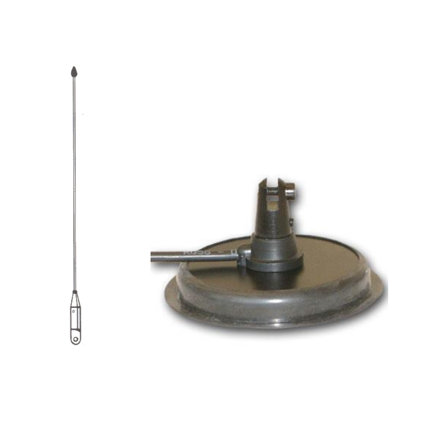 Wavenet BM-150 1/4 wave VHF magnetic mount antenna, N connector. 4 metercable included