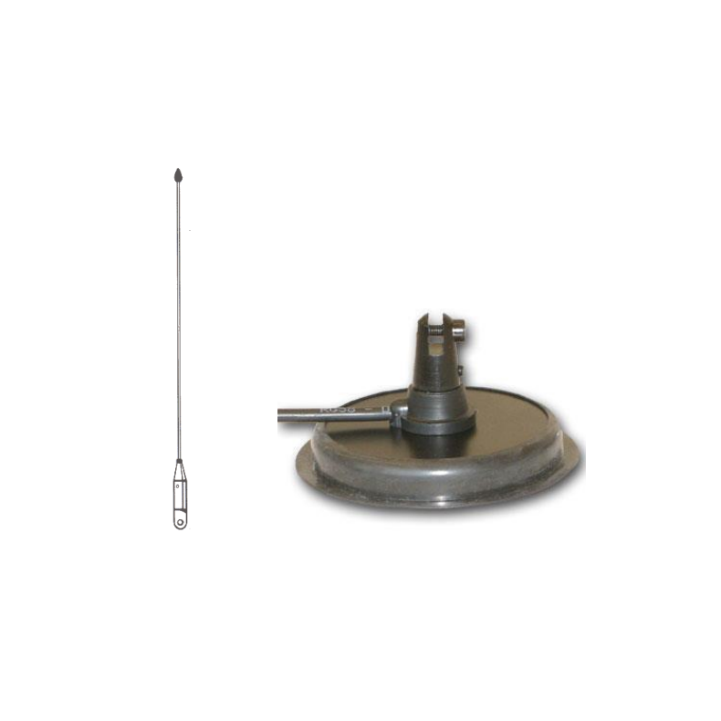 Wavenet BM-150 1/4 wave VHF magnetic mount antenna, N connector. 4 metercable included