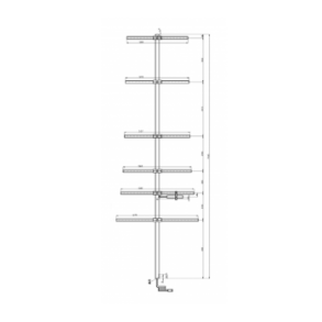 Wavenet Yagi antenna 220-240 MHz 9 dBd 6 elements