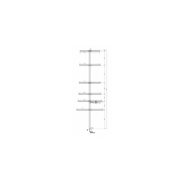 Wavenet Yagi antenna 220-240 MHz 9 dBd 6 elements