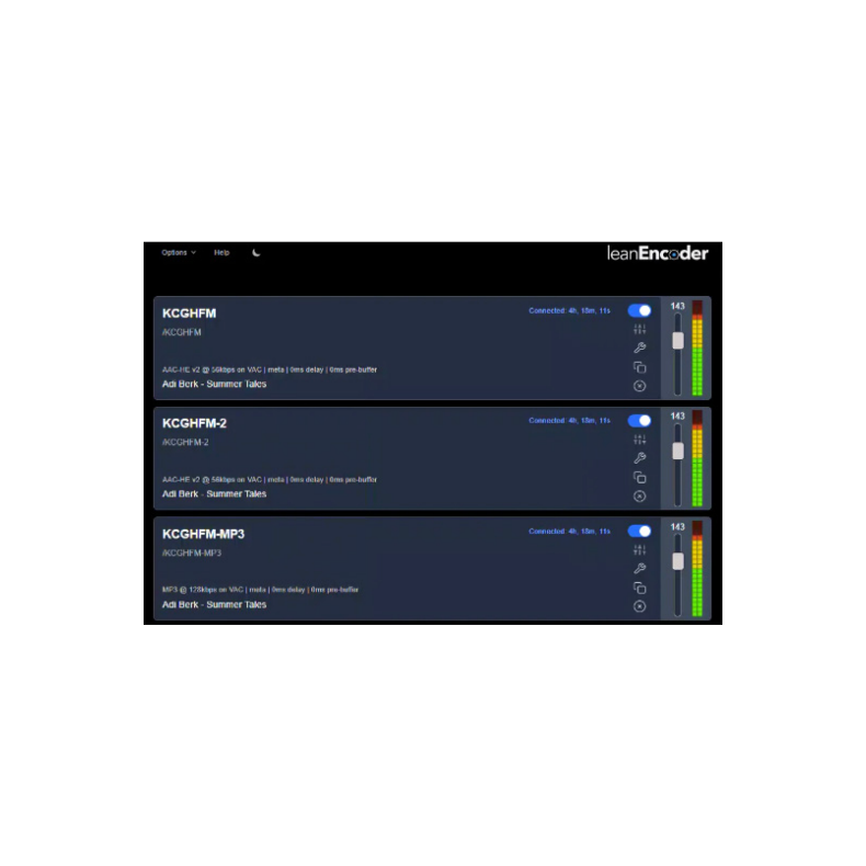 Angry Audio leanEncoder Streaming Engine - Professional audio stream encoding SOFTWARE
