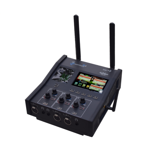 Prodys Quantum2 XL - Portable audio/video codec, 5 MIC/LINE inputs. : 1 AES3 and USB stereo audio