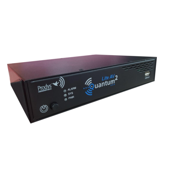 Prodys Quantum2 LITE AV Video En/Decoder - Half rack Audio-Video IP codec with AoIP Dante interface