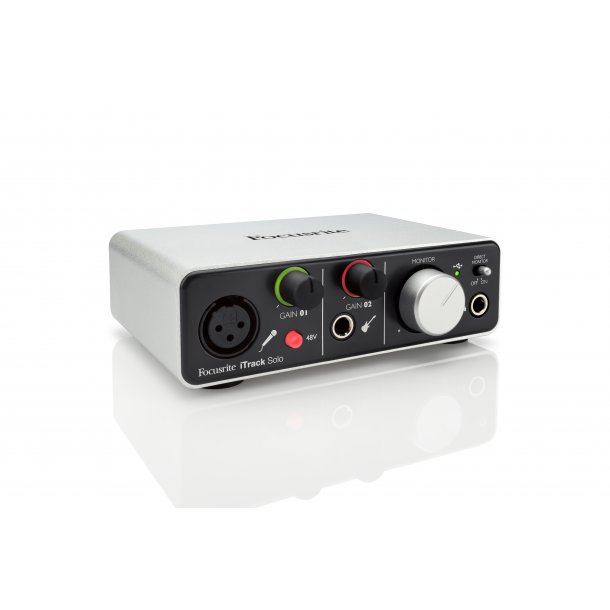 Focusrite iTrack Solo Lightning Hybrid Audio Interface - Audio Cards &  Interfaces 