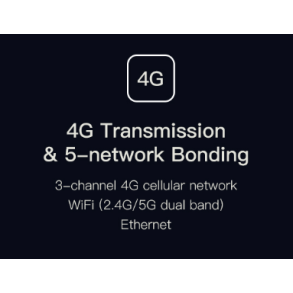 Kiloview P3 - 4G Module, 3-channel 4G cellular network + WiFi (2,4G/5G dual band) and Ethernet