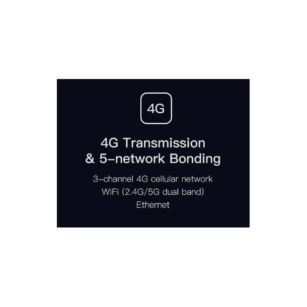 Kiloview P3 - 4G Module, 3-channel 4G cellular network + WiFi (2,4G/5G dual band) and Ethernet