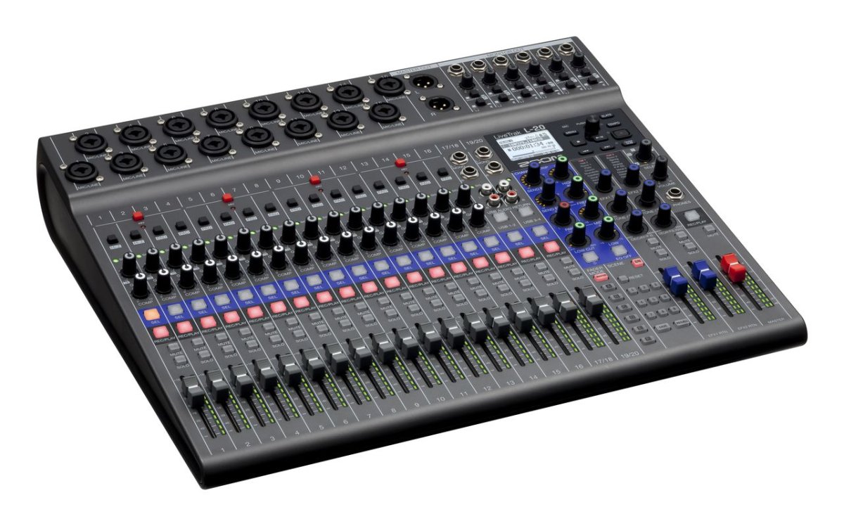 Zoom LiveTrak L-20 Digital Live Mixer and Recorder - 20 channel