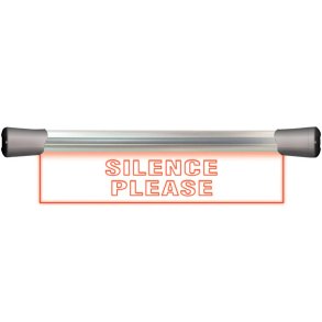 Sonifex LD-40F1SIL LED Single Flush Mounting 40cm SILENCE sign