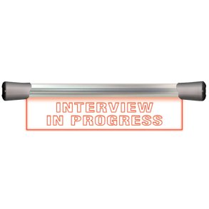 Sonifex LD-40F1INT LED Single Flush Mounting 40cm INTERVIEW IN PROGRESS sign