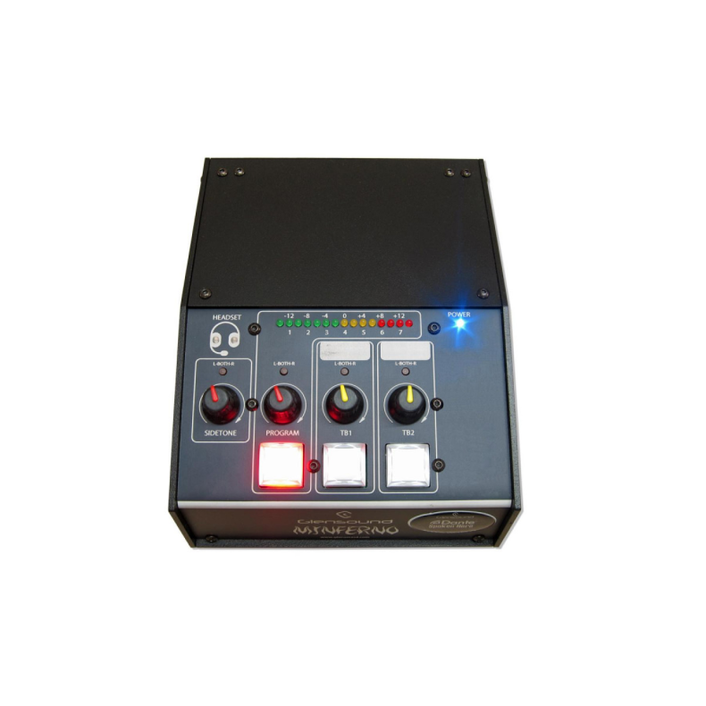 Glensound Minferno/2 Single Commentator's Box For Dante Audio Networks
