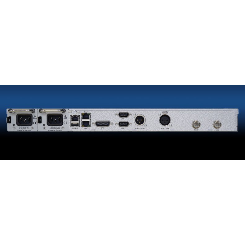 2wcom MPX-1c FM-MPX over IP codec Base unit with slot for 2x hot plug power supply
