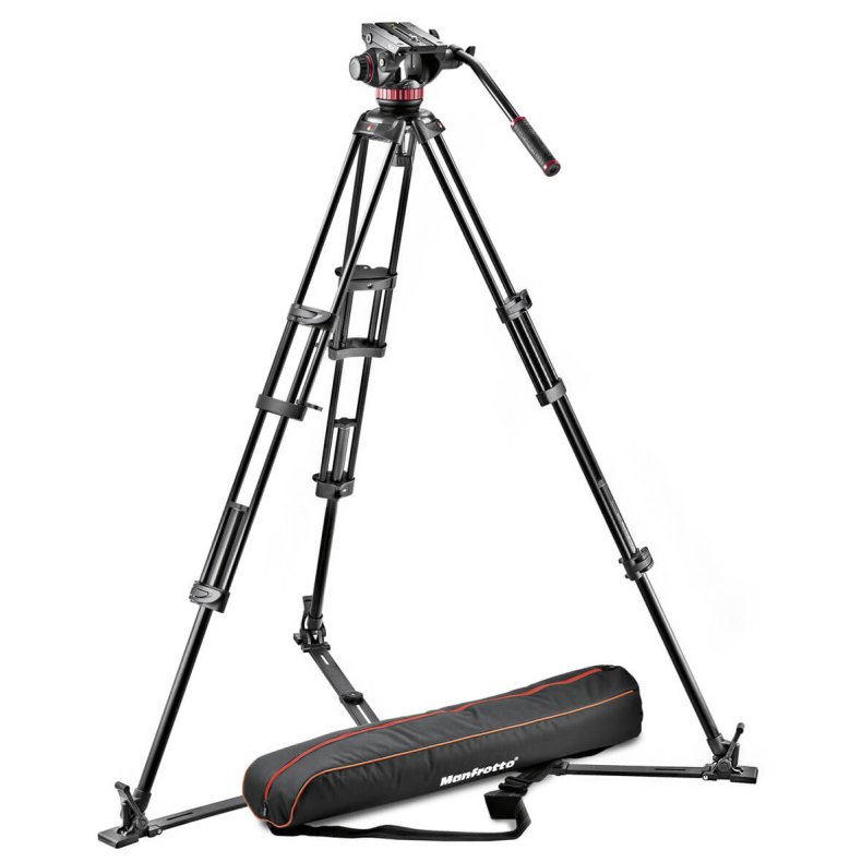Manfrotto MVH502A, 546GB-1 Aluminum Camera Tripod Kit incl. Carrying Bag