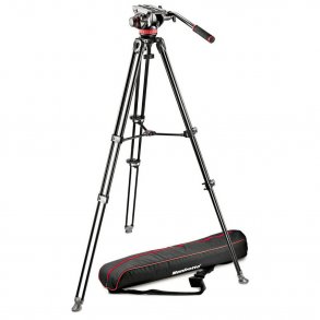 Manfrotto MVK502AM-1 Aluminum Video Tripod Kit incl. Carrying Bag