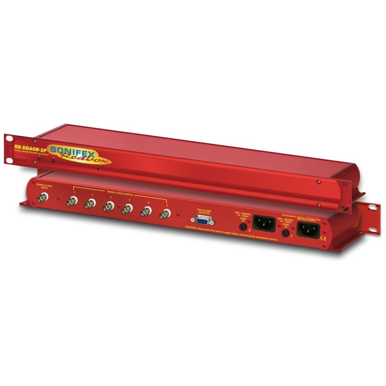 Sonifex RB-DDA6W-2P 6 Way Word Clock Distribution Amplifier with Dual Power Supplies