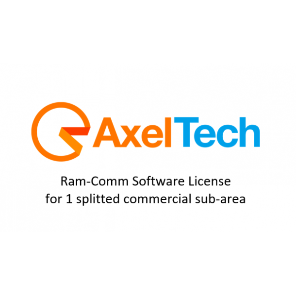 Axel Ram-Comm Software License Commercial for 1 splitted commercial sub-area