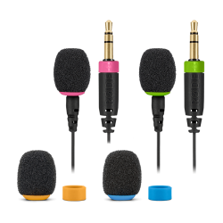 RØDE COLORS 2, set of four coloured windshields, cable id rings, tags ...
