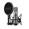 Rde NT1 5th generation  studio condenser microphone in silver with both XLR and USB-C