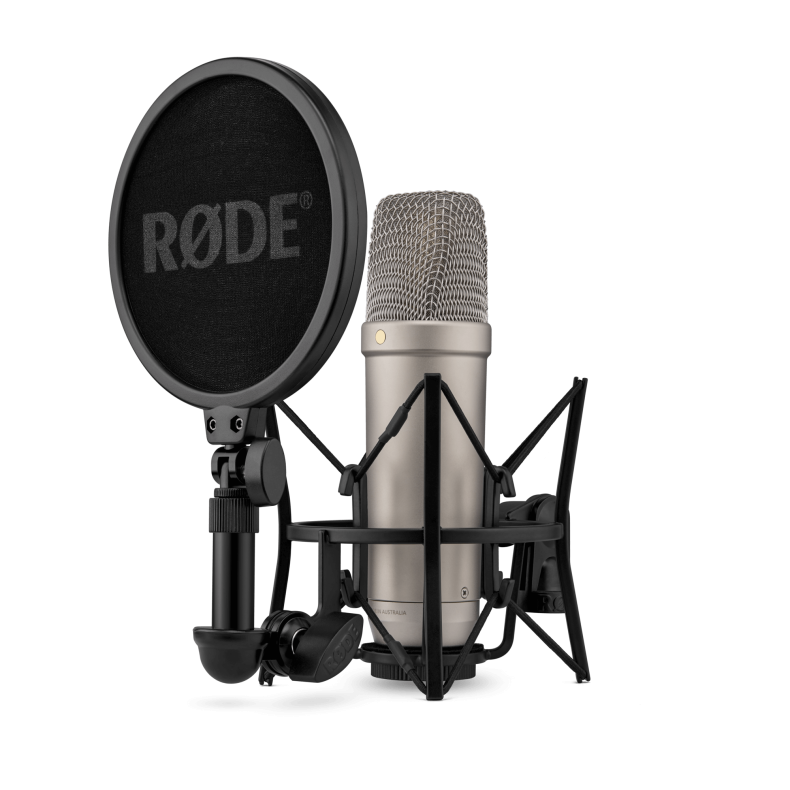 R�de NT1 5th generation  studio condenser microphone in silver with both XLR and USB-C