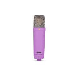 R�de NT1 Studio Vocal Microphone Condenser mic, cardioid incl. SM6 und 6m XLR-cable-purple