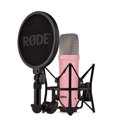 R�de NT1 Studio Vocal Microphone Condenser mic, cardioid incl. SM6 und 6m XLR-cable-pink