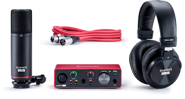 Focusrite Scarlett3 Solo Studio USB Audio Interface (3rd Gen