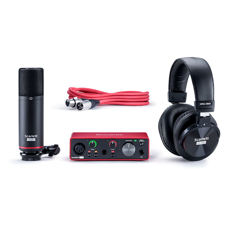 Focusrite Scarlett3 Solo Studio USB Audio Interface (3rd Gen.)