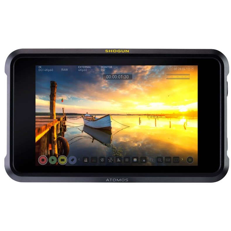 Atomos Shogun 7 unit, Travel Case, 1x Master Caddy II drive caddy, 1x DC locking connector