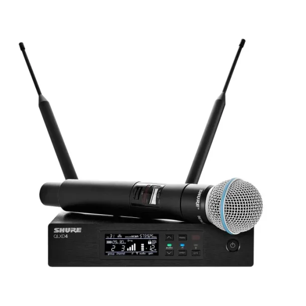 Shure QLXD24E/B58-K51 Wireless System with Beta 58A Microphone (606 - 670 MHz)
