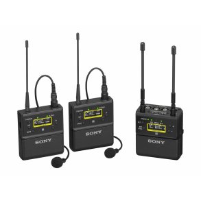 Sony UWP-D22/K21 handheld wireless microphone package, UTX-M40/K21 handh mic/ SURX-P40/K21 eng-rec