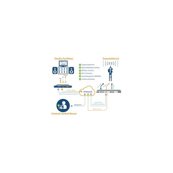 Suono Telecom LAN Interface - IP Connection Option for FM Transmitters ESVB series